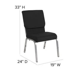Discount ???? Stacking Chairs Flash Furniture HERCULES™ Fabric Stacking Church Chair, Black, Silver Vein Frame (XUCH60096BKSV) ???? 16 Discount ???? Stacking Chairs Flash Furniture HERCULES™ Fabric Stacking Church Chair, Black, Silver Vein Frame (XUCH60096BKSV) ???? -Advantage Shop sp134594450 s7