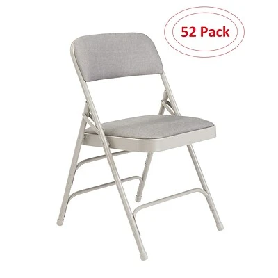 Best reviews of ???? National Public Seating NPS 2300 Series Fabric Padded Triple Brace Double Hinge Premium Folding Chairs, Graystone/Gray, 52 Pack (2302/52) ???? 3 Best reviews of ???? National Public Seating NPS 2300 Series Fabric Padded Triple Brace Double Hinge Premium Folding Chairs, Graystone/Gray, 52 Pack (2302/52) ????