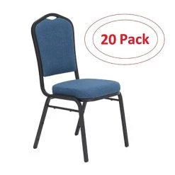 Best deal ???? National Public Seating Stacking Chairs NPS 9300 Series Deluxe Fabric Upholstered Stack Chair, Natural Blue/Black Sandtex, 20 Pack (9374-BT/20) ????