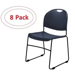 Coupon ???? National Public Seating Stacking Chairs NPS Commercialine 850 Series Ultra Compact Stack Chair, Blue, 8 Pack (855-CL/8) ????
