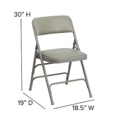 Cheap ???? Folding & Stacking Chairs Flash Furniture HERCULES Series Vinyl Folding Chair, Gray, 2/Pack (2HAMC309AVGY) ???? -Advantage Shop sp134860820 s7