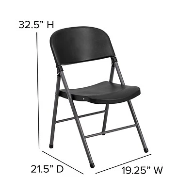 Best deal ✨ Folding & Stacking Chairs Flash Furniture HERCULES Series Plastic Folding Chair, Black/Charcoal, 2/Pack (2DADYCD50) ⌛ 8 Best deal ✨ Folding & Stacking Chairs Flash Furniture HERCULES Series Plastic Folding Chair, Black/Charcoal, 2/Pack (2DADYCD50) ⌛ - Image 6