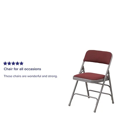 Top 10 ???? Folding & Stacking Chairs Flash Furniture HERCULES Series Fabric Folding Chair, Burgundy, 2/Pack (2AWMC309AFBG) ???? 7 Top 10 ???? Folding & Stacking Chairs Flash Furniture HERCULES Series Fabric Folding Chair, Burgundy, 2/Pack (2AWMC309AFBG) ???? - Image 5