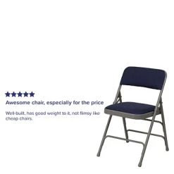 Discount ???? Folding & Stacking Chairs Flash Furniture HERCULES Series Fabric Folding Chair, Navy Blue, 2/Pack (2HAMC309AFNVY) ???? -Advantage Shop sp134860881 s7
