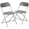 Brand new ???? Folding & Stacking Chairs Flash Furniture HERCULES Series Plastic Banquet/Reception Chair, Gray, 2/Pack (2LEL3GREY) ???? -Advantage Shop sp134861019 s7