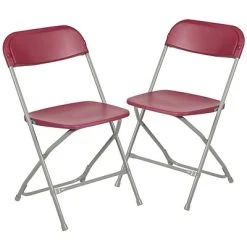 Coupon ???? Folding & Stacking Chairs Flash Furniture HERCULES Series Plastic Banquet/Reception Chair, Red, 2/Pack (2LEL3RED) ❤️