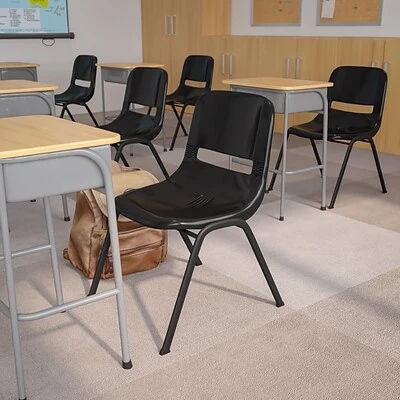 Cheapest ???? Stacking & Folding Chairs Flash Furniture HERCULES Classroom/Training Room/School Stacking Chair, Black (5-RUT-EO1-BK-GG) ✔️ 4 Cheapest ???? Stacking & Folding Chairs Flash Furniture HERCULES Classroom/Training Room/School Stacking Chair, Black (5-RUT-EO1-BK-GG) ✔️ - Image 2