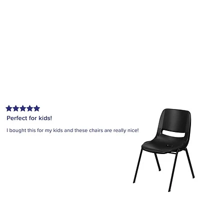 Cheapest ???? Stacking & Folding Chairs Flash Furniture HERCULES Classroom/Training Room/School Stacking Chair, Black (5-RUT-EO1-BK-GG) ✔️ 7 Cheapest ???? Stacking & Folding Chairs Flash Furniture HERCULES Classroom/Training Room/School Stacking Chair, Black (5-RUT-EO1-BK-GG) ✔️ - Image 5