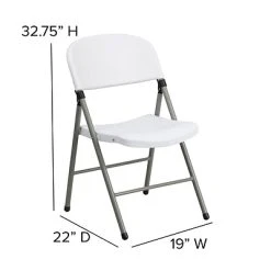 Brand new ???? Stacking & Folding Chairs Flash Furniture HERCULES Folding Chair, White, 6/Pack (6DADYCD70WH) ???? -Advantage Shop sp134861363 s7