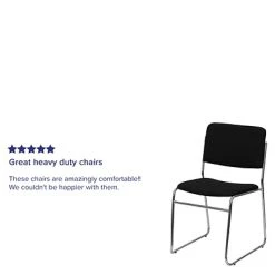 Cheapest ???? Stacking Chairs Flash Furniture HERCULES™ High Density Fabric Stacking Chair With Chrome Sled Base, Black ???? -Advantage Shop sp137095043 s7