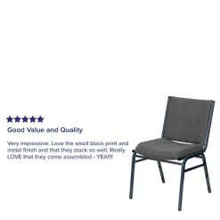 Wholesale ???? Stacking Chairs Flash Furniture HERCULES 4/Pack 3'' Thick Padded Stack Chairs (4XU60153GY) ???? -Advantage Shop sp137096109 s7