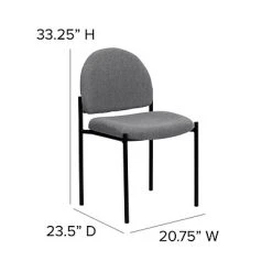 Top 10 ???? Stacking Chairs Flash Furniture Fabric Stackable Steel Side Chairs (BT5151GY) ???? -Advantage Shop sp137096223 s7