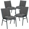 Wholesale ???? Stacking Chairs Flash Furniture HERCULES 4/Pack 3'' Thick Padded Stack Chairs (4XU60153GY) ????