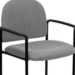 Brand new ✔️ Stacking Chairs Flash Furniture Fabric Stackable Steel Side Chairs W/Arms (BT5161GY) ⌛ -Advantage Shop sp137096254 s7