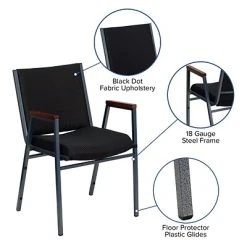 Hot Sale ⭐ Stacking Chairs Flash Furniture HERCULES 3'' Thick Padded Stack Chairs W/Arms (XU60154BK) ???? 17 Hot Sale ⭐ Stacking Chairs Flash Furniture HERCULES 3'' Thick Padded Stack Chairs W/Arms (XU60154BK) ???? -Advantage Shop sp137096269 s7