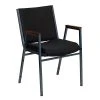 Hot Sale ⭐ Stacking Chairs Flash Furniture HERCULES 3'' Thick Padded Stack Chairs W/Arms (XU60154BK) ????