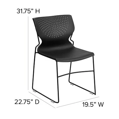 Cheapest ???? Stacking Chairs Flash Furniture Hercules Plastic Stack Chair, Black (RUT438BKGG) ???? 8 Cheapest ???? Stacking Chairs Flash Furniture Hercules Plastic Stack Chair, Black (RUT438BKGG) ???? - Image 6