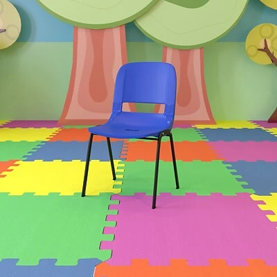 Best deal ⭐ Stacking Chairs Flash Furniture Hercules Shell Ergonomic Stack Chair With Black Frame And 16" Seat, Navy ✨ 4 Best deal ⭐ Stacking Chairs Flash Furniture Hercules Shell Ergonomic Stack Chair With Black Frame And 16" Seat, Navy ✨ - Image 2