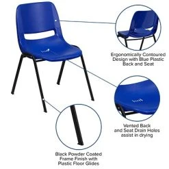 Best deal ⭐ Stacking Chairs Flash Furniture Hercules Shell Ergonomic Stack Chair With Black Frame And 16" Seat, Navy ✨ 14 Best deal ⭐ Stacking Chairs Flash Furniture Hercules Shell Ergonomic Stack Chair With Black Frame And 16" Seat, Navy ✨ -Advantage Shop sp137201799 s7