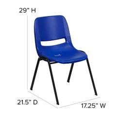 Best deal ⭐ Stacking Chairs Flash Furniture Hercules Shell Ergonomic Stack Chair With Black Frame And 16" Seat, Navy ✨ 15 Best deal ⭐ Stacking Chairs Flash Furniture Hercules Shell Ergonomic Stack Chair With Black Frame And 16" Seat, Navy ✨ -Advantage Shop sp137201801 s7