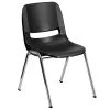 Best reviews of ???? Stacking Chairs Flash Furniture Hercules Shell Ergonomic Stack Chair With Chrome Frame And 14" Seat, Black ✔️