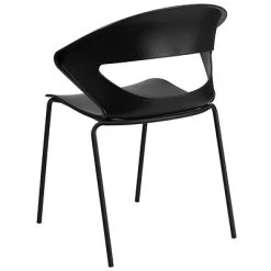 Budget ???? Stacking Chairs Flash Furniture Hercules Series 440lb-Capacity Stack Chair, Black (RUT4BK) ❤️ -Advantage Shop sp137297219 s7