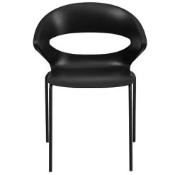 Budget ???? Stacking Chairs Flash Furniture Hercules Series 440lb-Capacity Stack Chair, Black (RUT4BK) ❤️ -Advantage Shop sp137297222 s7