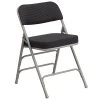 Top 10 ???? Folding Chairs Flash Furniture Hercules Curved Triple Braced Double Hinged Pin-Dot Upholstered Metal Folding Chair, Black, (AWMC320AFBK) ???? -Advantage Shop sp137297759 s7