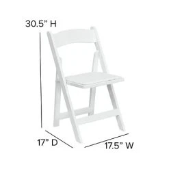 Brand new ???? Folding Chairs Flash Furniture Hercules Series Wood Folding Chair With Vinyl Padded Seat, White, XF2901WHITE ⌛ -Advantage Shop sp137297810 s7