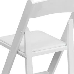 Brand new ???? Folding Chairs Flash Furniture Hercules Series Wood Folding Chair With Vinyl Padded Seat, White, XF2901WHITE ⌛ -Advantage Shop sp137298347 s7