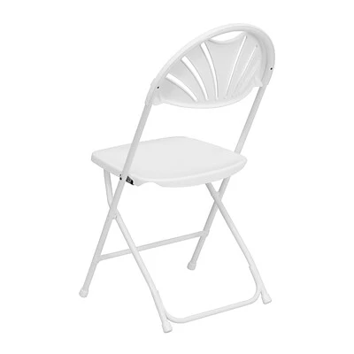 Brand new ???? Folding Chairs Flash Furniture Hercules Series 800lb-Capacity Plastic Fan-Back Folding Chair, White (LEL4WHITE) ???? 9 Brand new ???? Folding Chairs Flash Furniture Hercules Series 800lb-Capacity Plastic Fan-Back Folding Chair, White (LEL4WHITE) ???? - Image 7