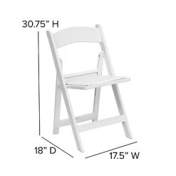 Best reviews of ❤️ Folding Chairs Flash Furniture Hercules 1000lb-Capacity Resin Folding Chair With Vinyl Padded Seat, White (LEL1WHITE) ???? -Advantage Shop sp137298388 s7