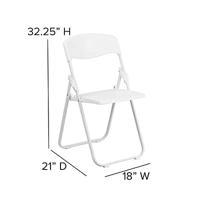 Wholesale ⭐ Folding Chairs Flash Furniture Hercules Series 880lb Capacity Heavy-Duty Plastic Folding Chair, White (RUTIWHT) ✨ 8 Wholesale ⭐ Folding Chairs Flash Furniture Hercules Series 880lb Capacity Heavy-Duty Plastic Folding Chair, White (RUTIWHT) ✨ - Image 6