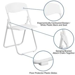 Wholesale ⭐ Folding Chairs Flash Furniture Hercules Series 880lb Capacity Heavy-Duty Plastic Folding Chair, White (RUTIWHT) ✨ 18 Wholesale ⭐ Folding Chairs Flash Furniture Hercules Series 880lb Capacity Heavy-Duty Plastic Folding Chair, White (RUTIWHT) ✨ -Advantage Shop sp137298545 s7