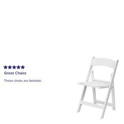 Best reviews of ❤️ Folding Chairs Flash Furniture Hercules 1000lb-Capacity Resin Folding Chair With Vinyl Padded Seat, White (LEL1WHITE) ???? -Advantage Shop sp137298573 s7