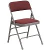 Best reviews of ???? Folding Chairs Flash Furniture Hercules Curved Triple-Braced, Double-Hinged Metal Folding Chair, Burgundy Patterned ???? -Advantage Shop sp137298780 s7
