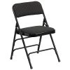 Coupon ✔️ Folding Chairs Flash Furniture Hercules Series Fabric Upholstered Metal Curved Triple Braced And Double Hinged Folding Chair, Black Patterned ❤️ -Advantage Shop sp137298784 s7