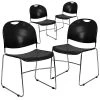 Wholesale ✔️ Stacking Chairs Flash Furniture Hercules™ Stacking Chair, Fabric, Black, Seat: 17.6"W X 17.4"D, Back: 17.625"W X 15.5"H ????