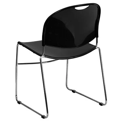 Wholesale ✔️ Stacking Chairs Flash Furniture Hercules™ Stacking Chair, Fabric, Black, Seat: 17.6"W X 17.4"D, Back: 17.625"W X 15.5"H ???? 6 Wholesale ✔️ Stacking Chairs Flash Furniture Hercules™ Stacking Chair, Fabric, Black, Seat: 17.6"W X 17.4"D, Back: 17.625"W X 15.5"H ???? - Image 4