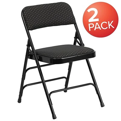 Outlet ???? Folding & Stacking Chairs Flash Furniture HERCULES Series Fabric Banquet/Reception Chair, Black, 2/Pack (2AWMC309AFBLK) ???? 5 Outlet ???? Folding & Stacking Chairs Flash Furniture HERCULES Series Fabric Banquet/Reception Chair, Black, 2/Pack (2AWMC309AFBLK) ???? - Image 3
