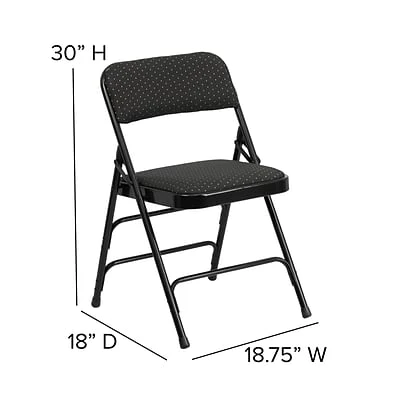 Outlet ???? Folding & Stacking Chairs Flash Furniture HERCULES Series Fabric Banquet/Reception Chair, Black, 2/Pack (2AWMC309AFBLK) ???? 9 Outlet ???? Folding & Stacking Chairs Flash Furniture HERCULES Series Fabric Banquet/Reception Chair, Black, 2/Pack (2AWMC309AFBLK) ???? - Image 7