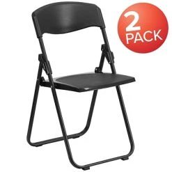 Top 10 ???? Folding & Stacking Chairs Flash Furniture HERCULES Series Plastic Folding Chair, Black, 2/Pack (2RUTIBLACK) ???? -Advantage Shop sp142006361 s7