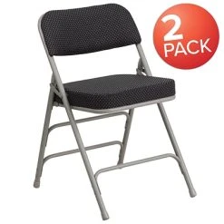 Outlet ???? Folding & Stacking Chairs Flash Furniture HERCULES Series Fabric Folding Chair, Black, 2/Pack (2AWMC320AFBK) ???? -Advantage Shop sp142008440 s7
