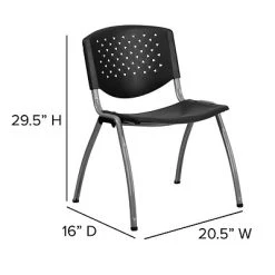 Outlet ❤️ Stacking & Folding Chairs Flash Furniture HERCULES Polypropylene Stacking Chair ???? -Advantage Shop sp142027481 s7