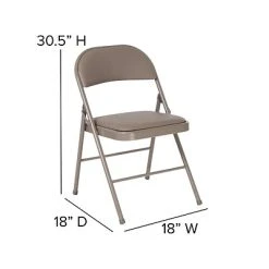 Deals ???? Stacking & Folding Chairs Flash Furniture HERCULES Vinyl Folding Chair, Gray (HA-F003D-GY-GG) ???? -Advantage Shop sp142042788 s7