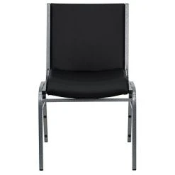 New ???? Stacking & Folding Chairs Flash Furniture HERCULES Vinyl Office Stacking Chair, Silver Vein/Black (4-XU-60153-BK-VYL-GG) ???? -Advantage Shop sp142042798 s7