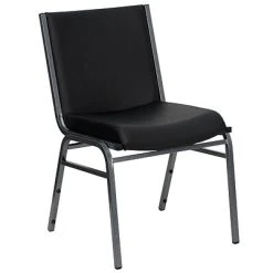New ???? Stacking & Folding Chairs Flash Furniture HERCULES Vinyl Office Stacking Chair, Silver Vein/Black (4-XU-60153-BK-VYL-GG) ???? -Advantage Shop sp142042799 s7