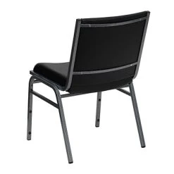 New ???? Stacking & Folding Chairs Flash Furniture HERCULES Vinyl Office Stacking Chair, Silver Vein/Black (4-XU-60153-BK-VYL-GG) ???? -Advantage Shop sp142043569 s7