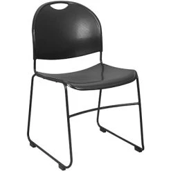 Discount ???? Stacking Chairs Advantage Black Plastic Stack Chair, 50 Pack (ADV-HDSTK-BLK) ????