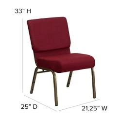 Best reviews of ???? Stacking Chairs Flash Furniture HERCULES™ Fabric Stacking Church Chair With 4"T Seat, Burgundy (FCH2214GV369) ???? -Advantage Shop sp154566619 s7